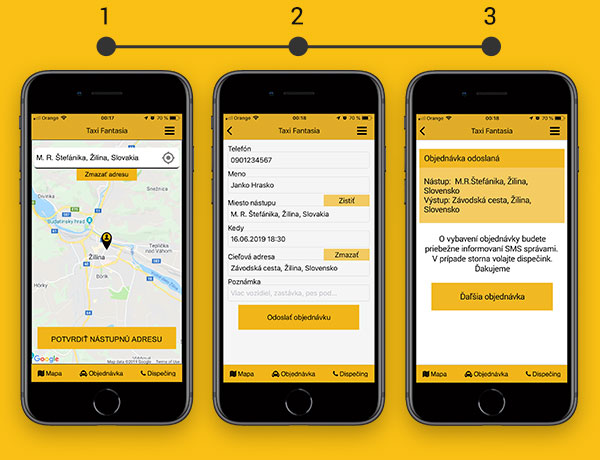 Aplikácia Taxi Fantasia