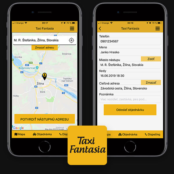 Aplikácia Taxi Fantasia